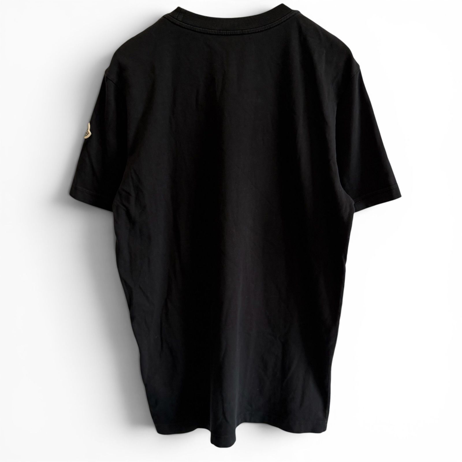 メンズ MONCLER モンクレール 現行 Tシャツ 半袖 モノグラムパッチ 肩ロゴ