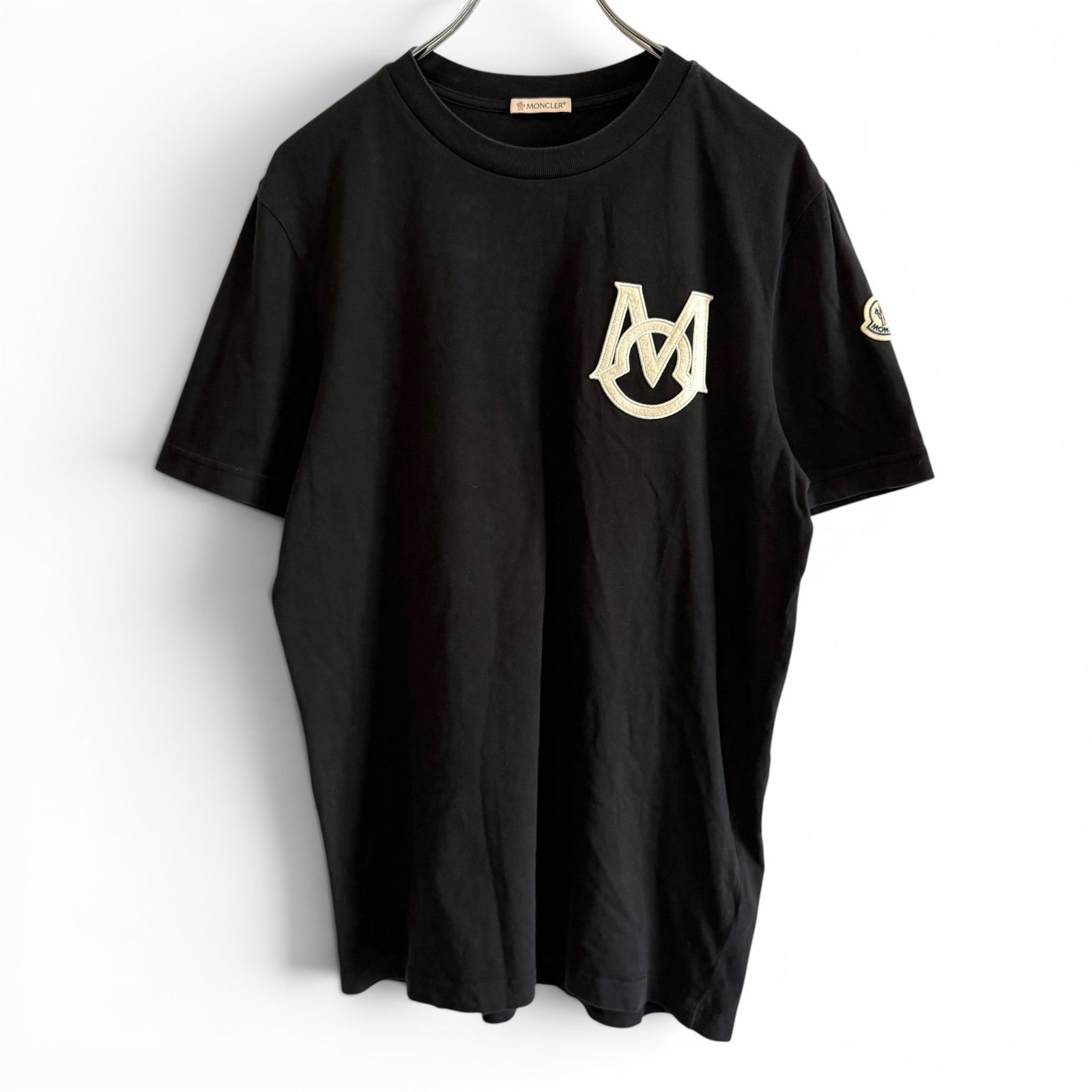 MONCLER モンクレール 現行 Tシャツ 半袖 モノグラムパッチ 肩ロゴ