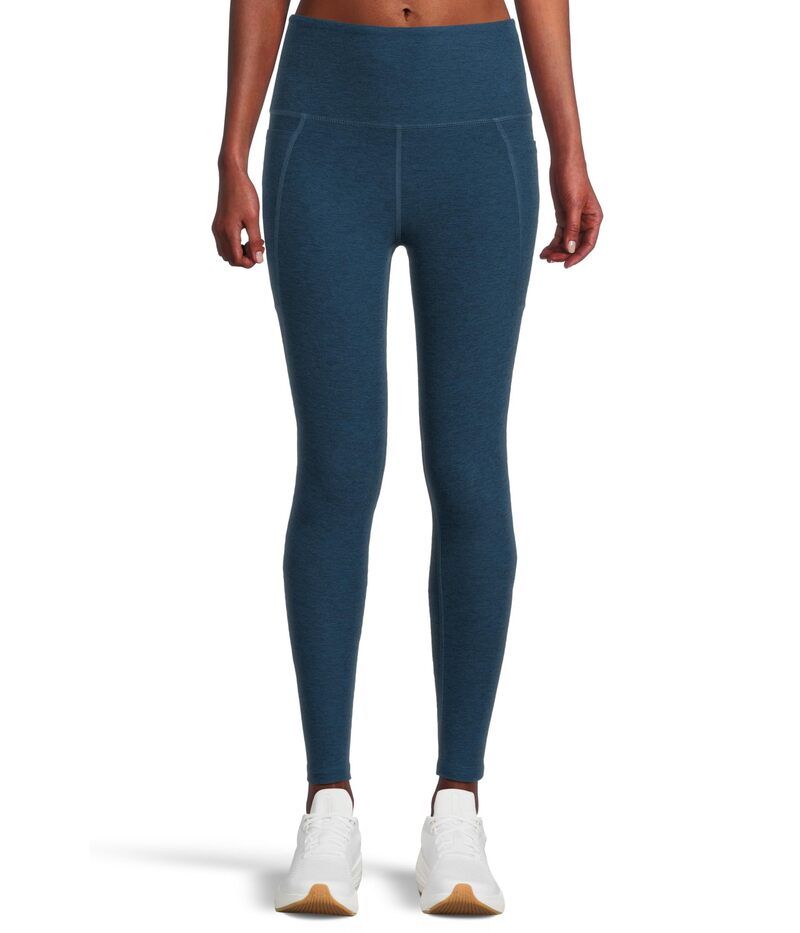 ビヨンドヨガ レディース ボトムス カジュアルパンツ ミディ レギンス Beyond Yoga Spacedye Out Of Pocket High Waisted Midi Leggings Celestial Blue ブルー