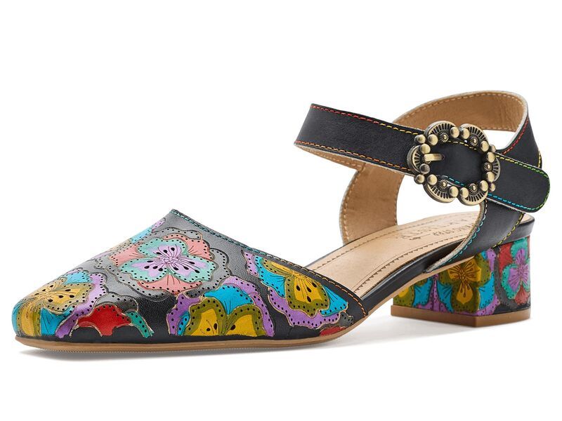 スプリングステップ レディース シューズ ヒール LArtiste by Spring Step Funferbiz Black Multi ブラック