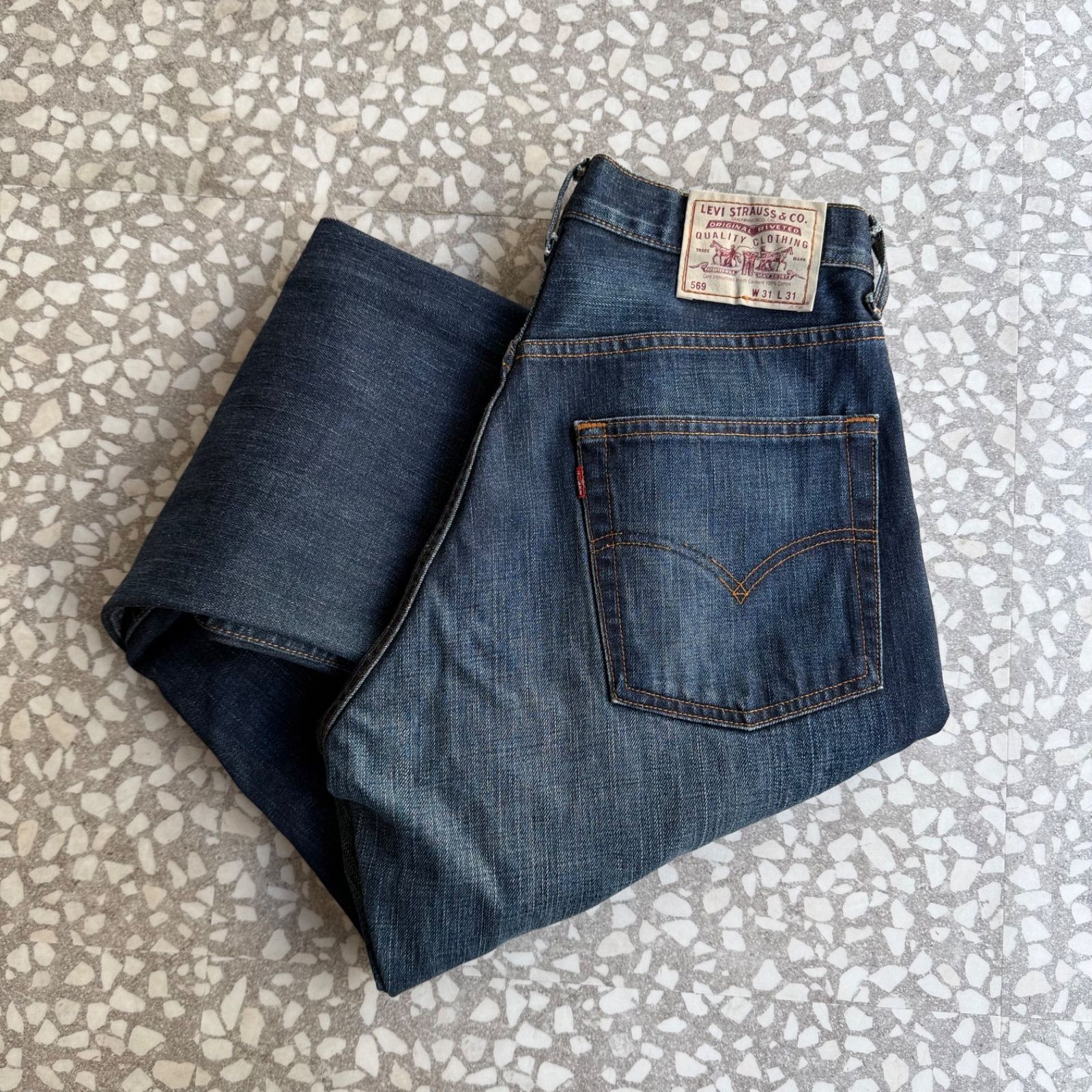 Levi's / 00's 569 wide denim size 31×31 リーバイス ブルーデニム