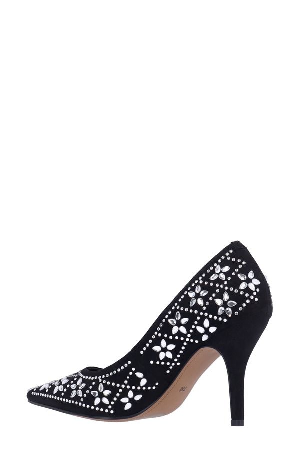 ジェイレニー レディース シューズ ヒール J Rene Barlow Pointed Toe Pump Black ブラック｜詳細画像