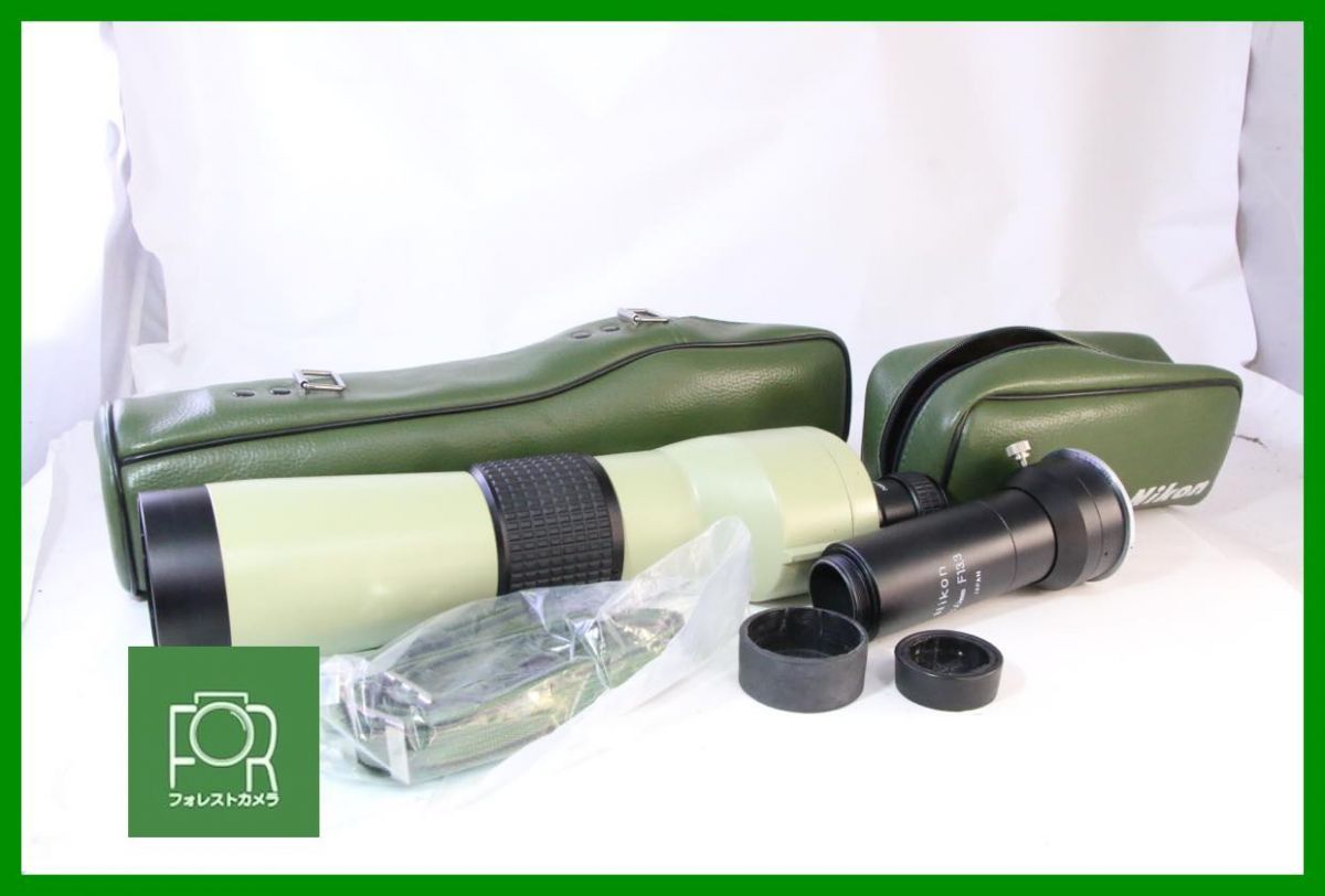 【動作保証・点検済】良品■Nikon FIELDSCOOP 20Xアイピース付き/nikon 800mm f13.3 アタッチメント■純正ソフトケース付き■GGG1043