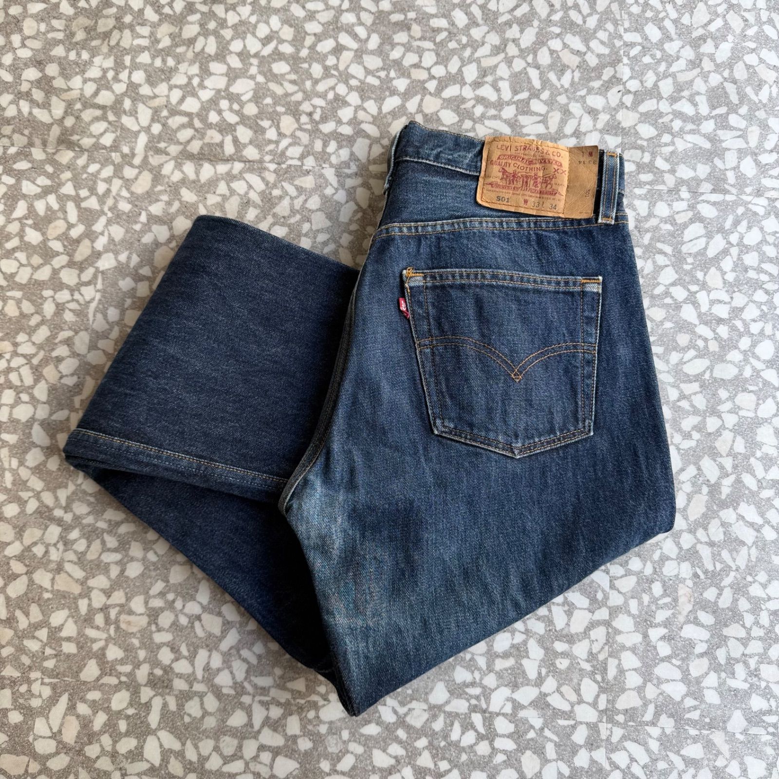 Levi’s / 99y usa製 ボタン裏553 navy denim リーバイス　アメリカ製　99年　ボタン裏553　デニム　アメカジ　王道ストレート　501 vintage　下北沢 ビンテージ　大戦