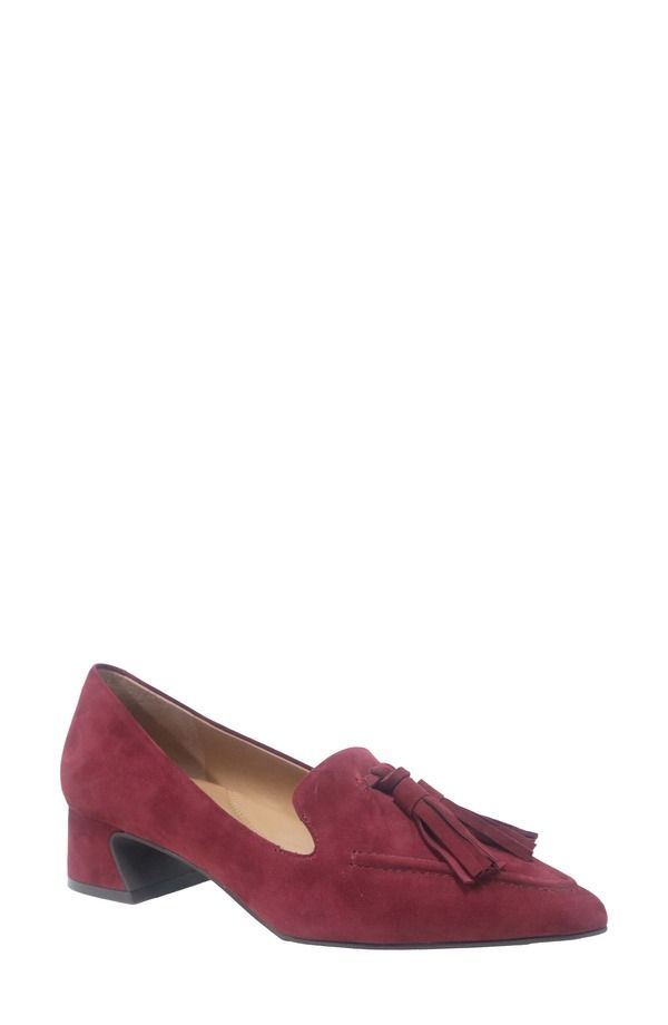 ジェントルソウルズ レディース シューズ ヒール Gentle Souls Glova Tassel Pump Wine Suede ワイン
