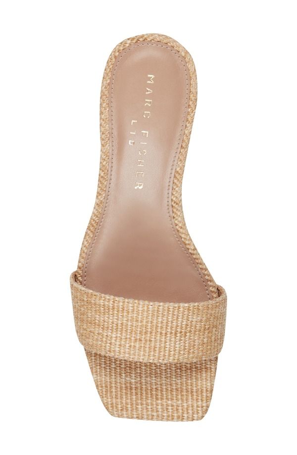 マーク・フィッシャー レディース シューズ ヒール サンダル Marc Fisher LTD Sidnee 3 Woven Sandalight Natural