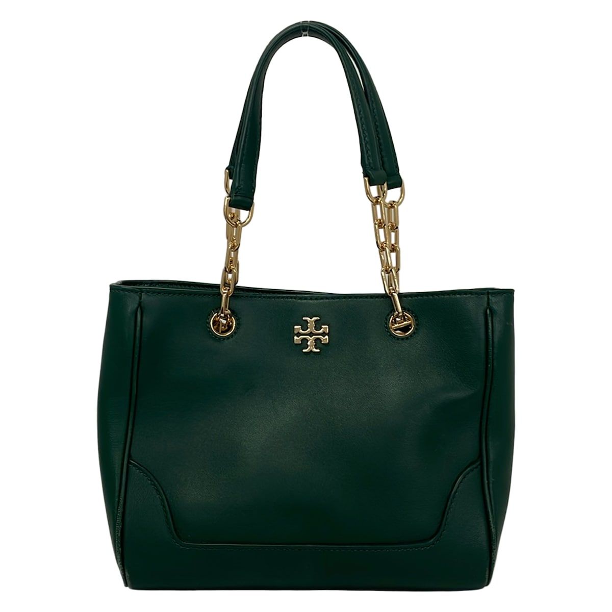 TORY BURCH(トリーバーチ) トートバッグ - グリーン チェーン 