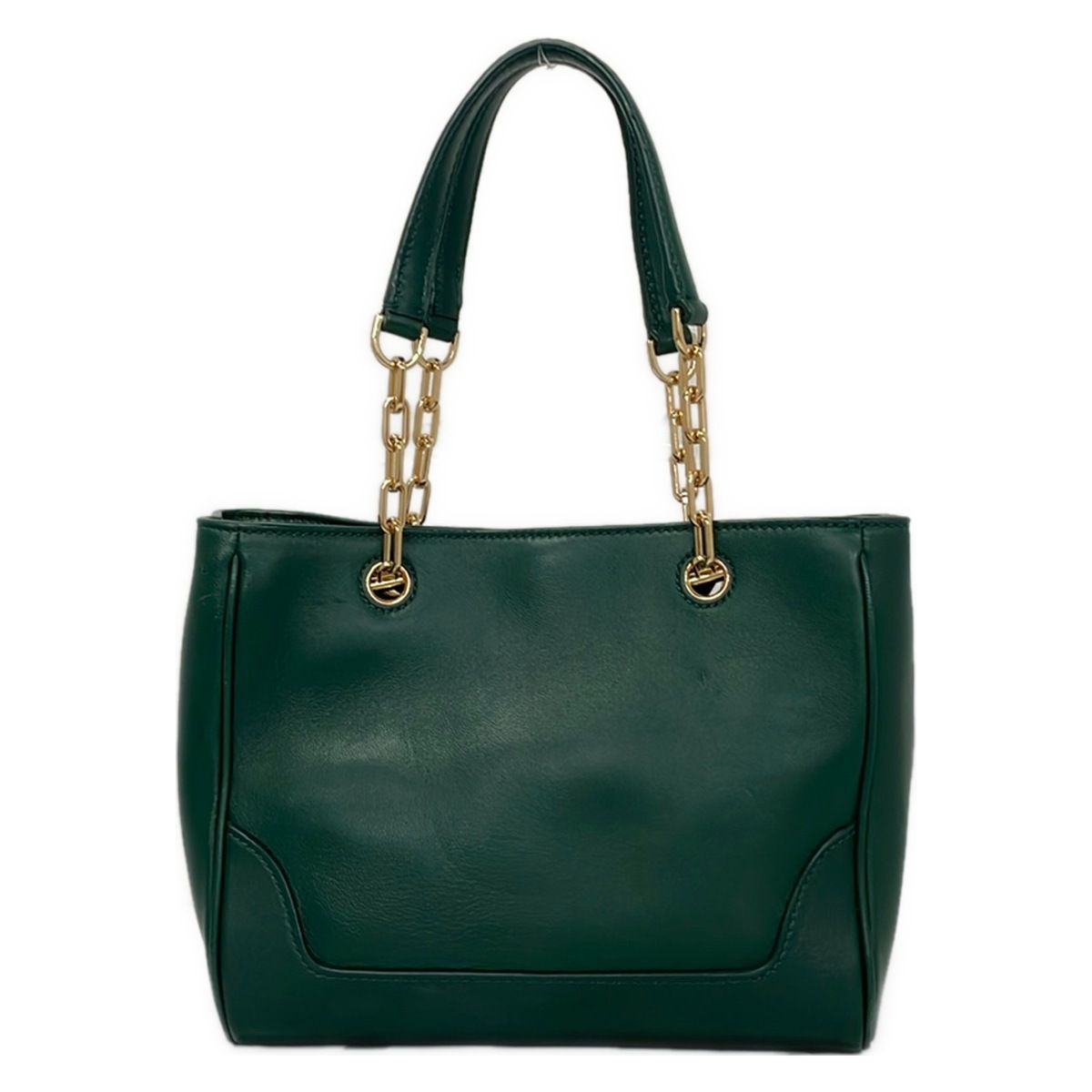 TORY BURCH(トリーバーチ) トートバッグ - グリーン チェーン 