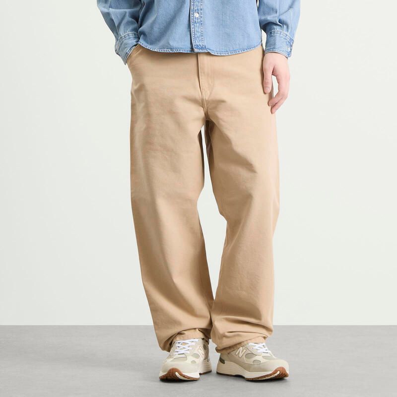 カーハート メンズ ボトムス カジュアルパンツ Carhartt WIP Single Knee Pants Dusty Hamilton Brown Stone Canvas ブラウン