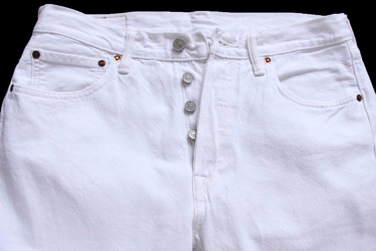 Levi'sリーバイス 501 ホワイト デニムパンツ W32 L32☆SDP4442