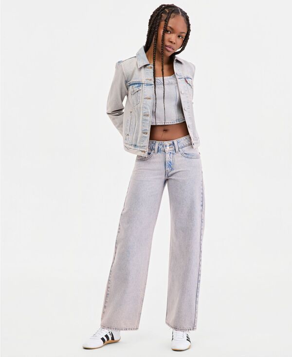 リーバイス レディース ボトムス デニムパンツ Levis WomensuperLow DoubleButton RelaxedFit Denim Jean Rose Water 94 デニム