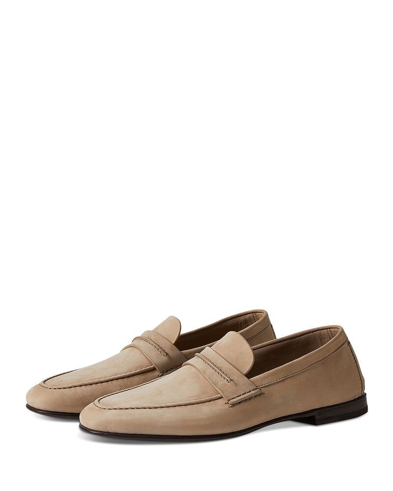 ゼニア レディース シューズ スリッポン・ローファー ZEGNA SECONDSKIN Mocassin Loafers Beige ベージュ