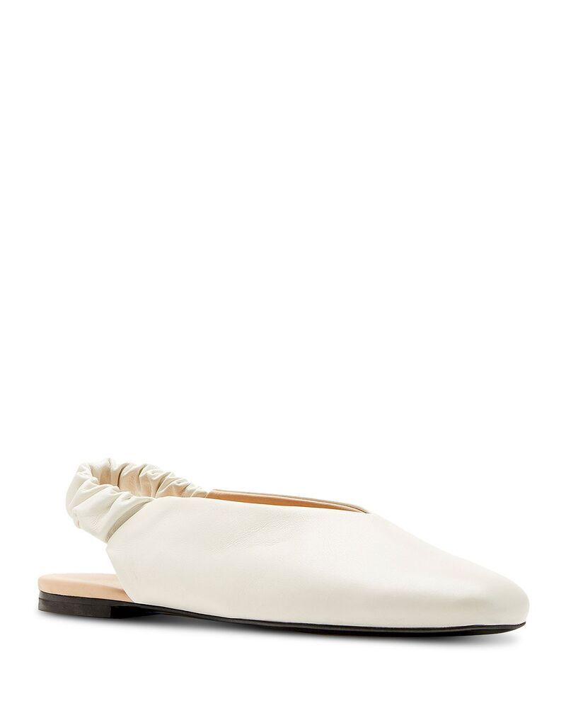 ラカナディアン レディース シューズ パンプス レザー La Canadienne Womens Glenn Leather Slingback Flats Milk