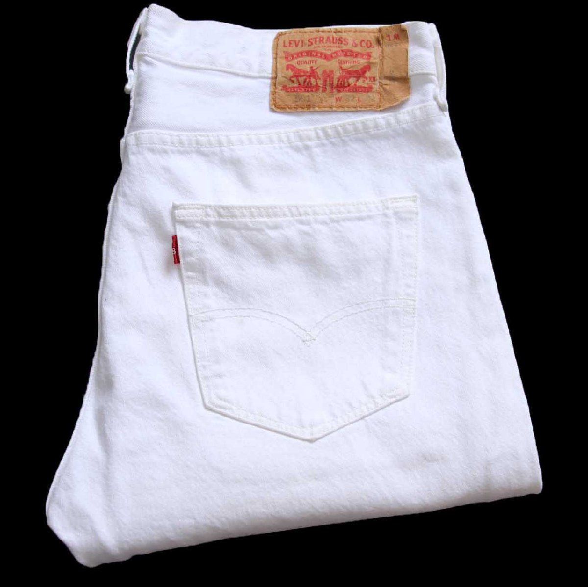 メキシコ製 Levi'sリーバイス 501 ホワイト デニムパンツ W32 L32★SDP4443 ジーンズ ストレート