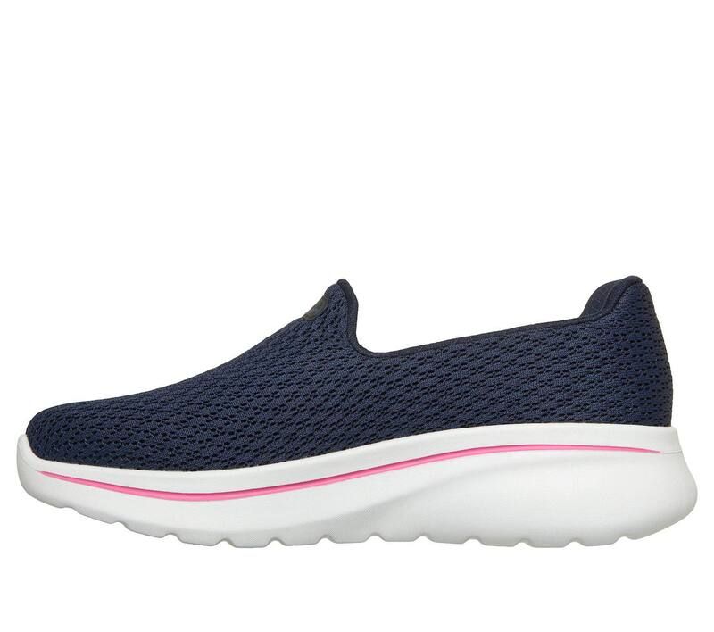 スケッチャーズ レディース シューズ スニーカー リラックスフィット Skechers Relaxed Fit GO WALK Arch Fit NJoy Gia Womensneakers Navy Pink ネイビー