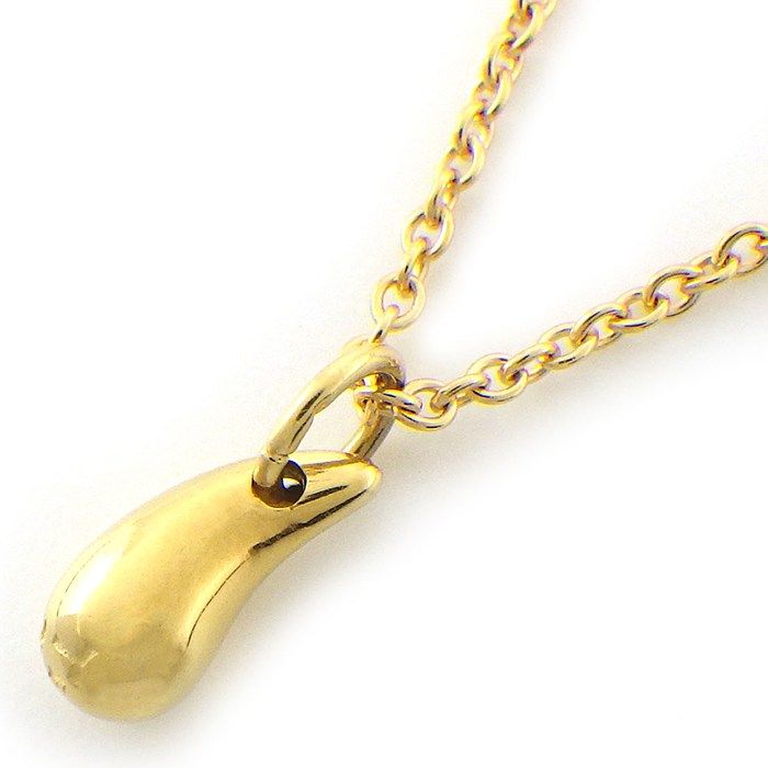 ティファニー Tiffany & Co. ネックレス ティアドロップ K18YG 【中古】