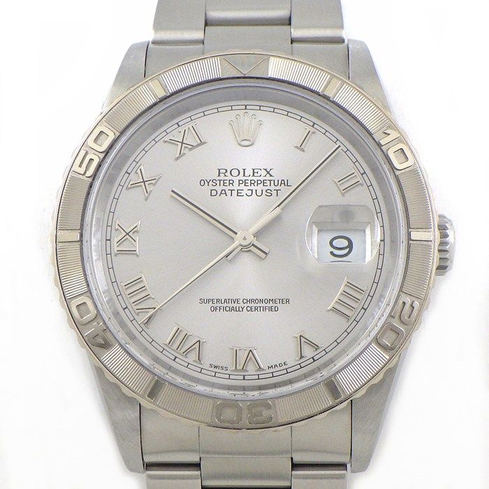 ロレックス Rolex 腕時計 デイトジャスト サンダーバード 16264 デイト グレー文字盤 ローマンインデックス SS 自動巻き 【中古】