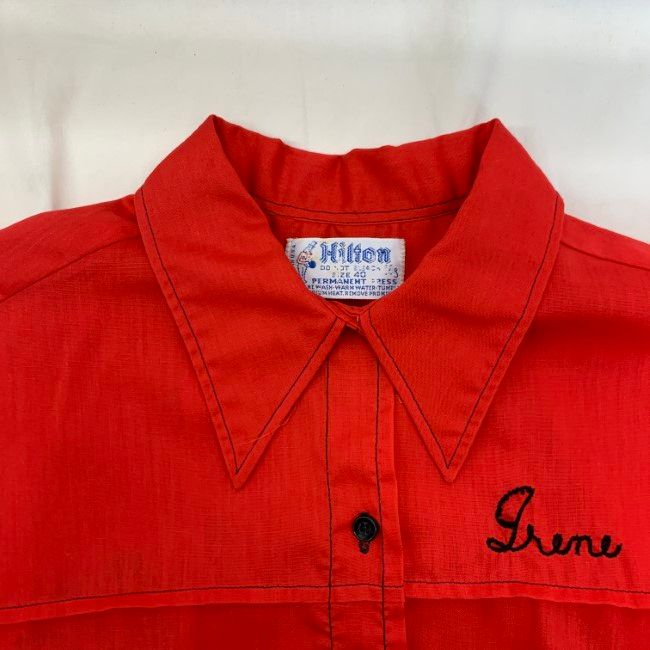 中古】 HILTON ボーリングシャツ 70's vintage 半袖 シャツ トップス