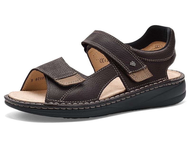 フィンコンフォート メンズ シューズ サンダル フリル Finn Comfort Skiathos DarkbrownTruffle GrassNubuk DarkbrownTruff