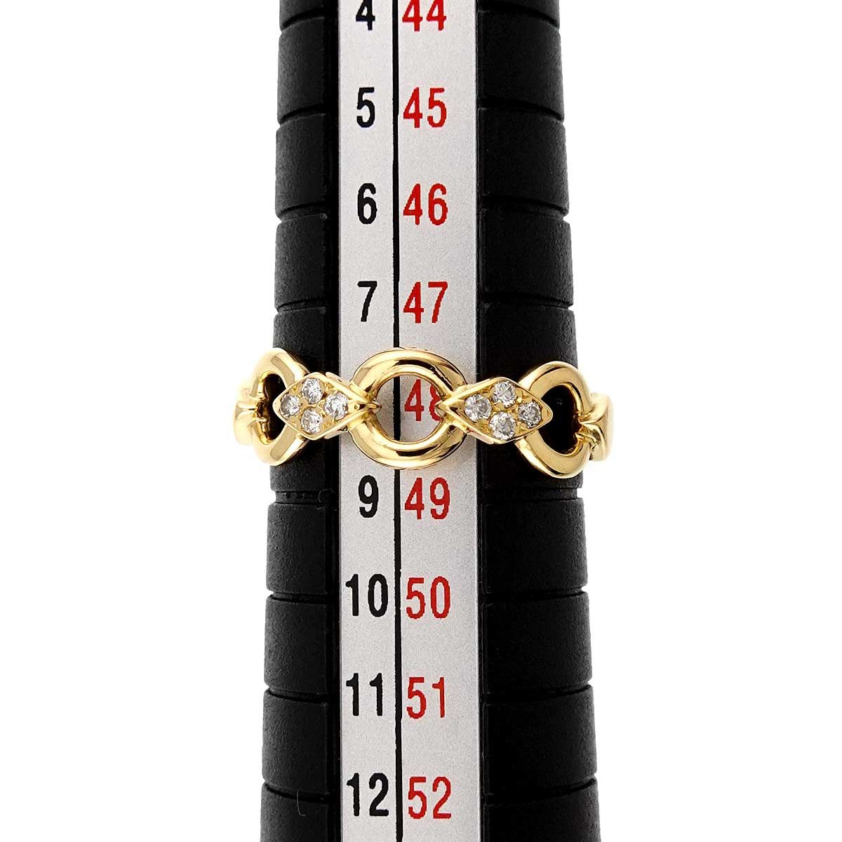 クリスチャン ディオール Christian Dior 8号 リング ダイヤ K18 YG