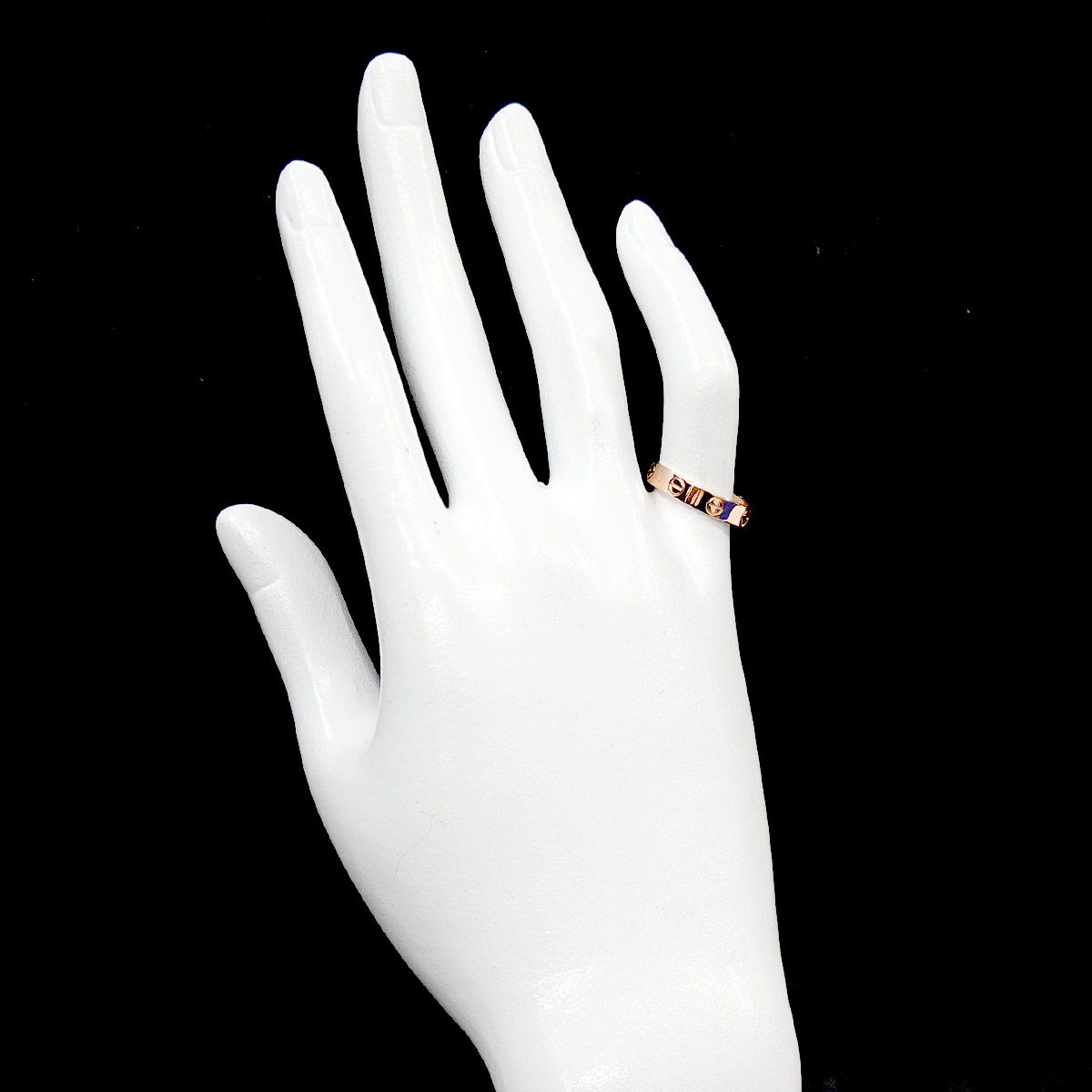カルティエ Cartier ミニラブ #51 リング K18 PG ピンクゴールド 750 