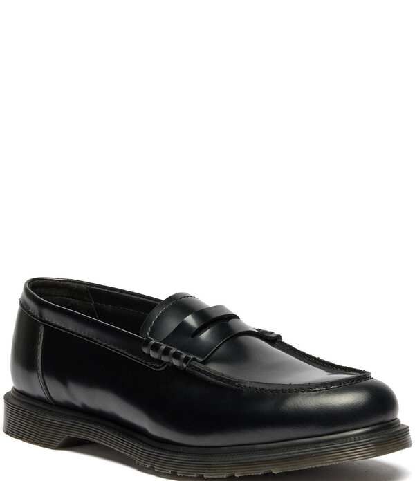 ドクターマーチン メンズ シューズ スリッポン・ローファー レザー Dr Martens Mens Mayfare Polished Smooth Leather Penny Loafers Black ブラック