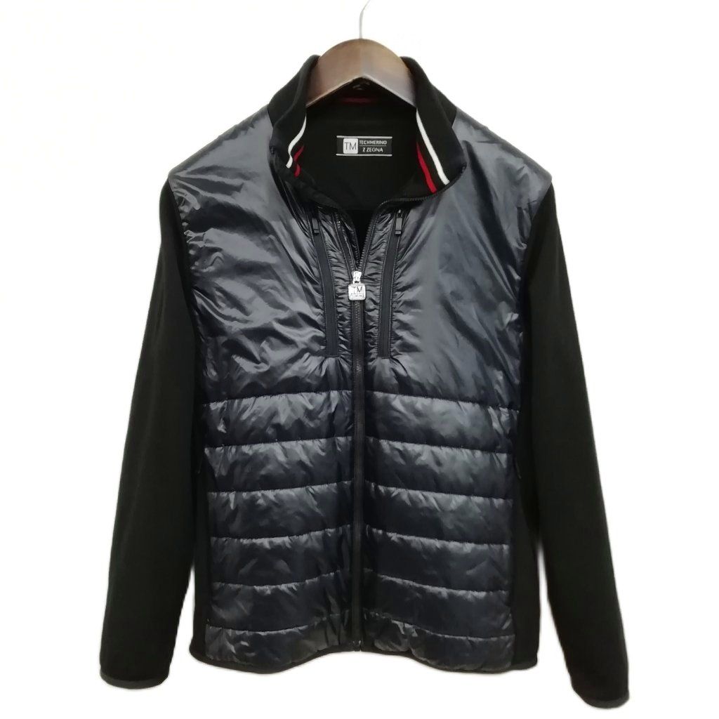 ジーゼニア Z Zegna VR498 ZZT871 テックメリノ ライト ジャケット ブルゾン XS ブラック
