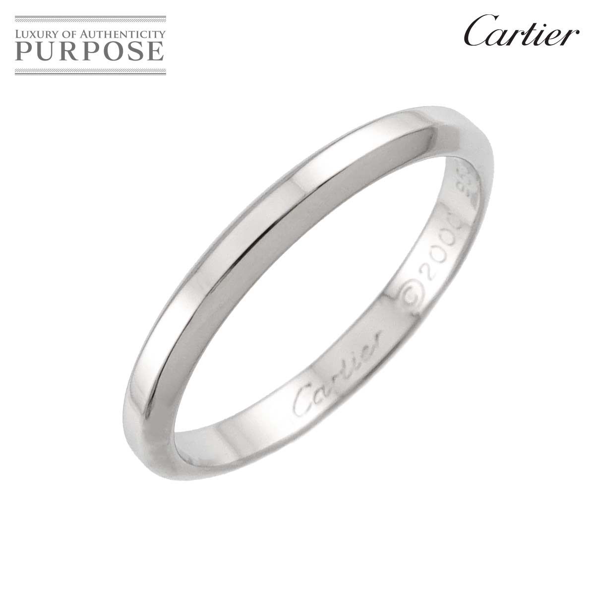 Cartier プラチナ リング 2個セット カルティエ Cartier デクラレーション #62 リング Pt プラチナ 指輪