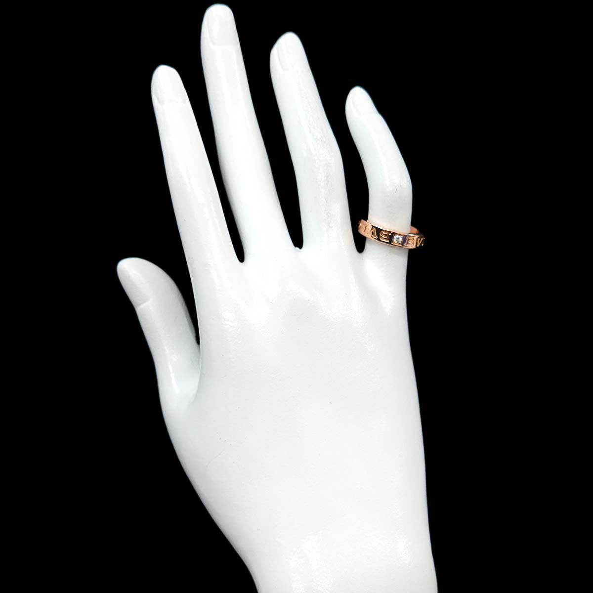 ブルガリ BVLGARI ビーゼロワン エッセンシャル 7号 リング ダイヤ K18