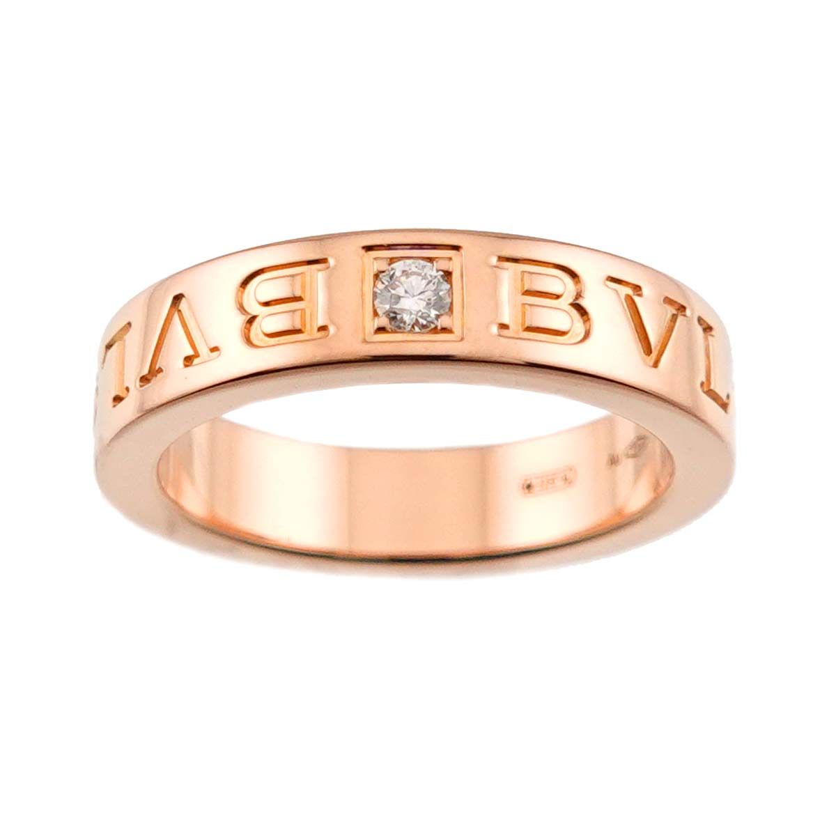 ブルガリ BVLGARI ビーゼロワン エッセンシャル 7号 リング ダイヤ K18