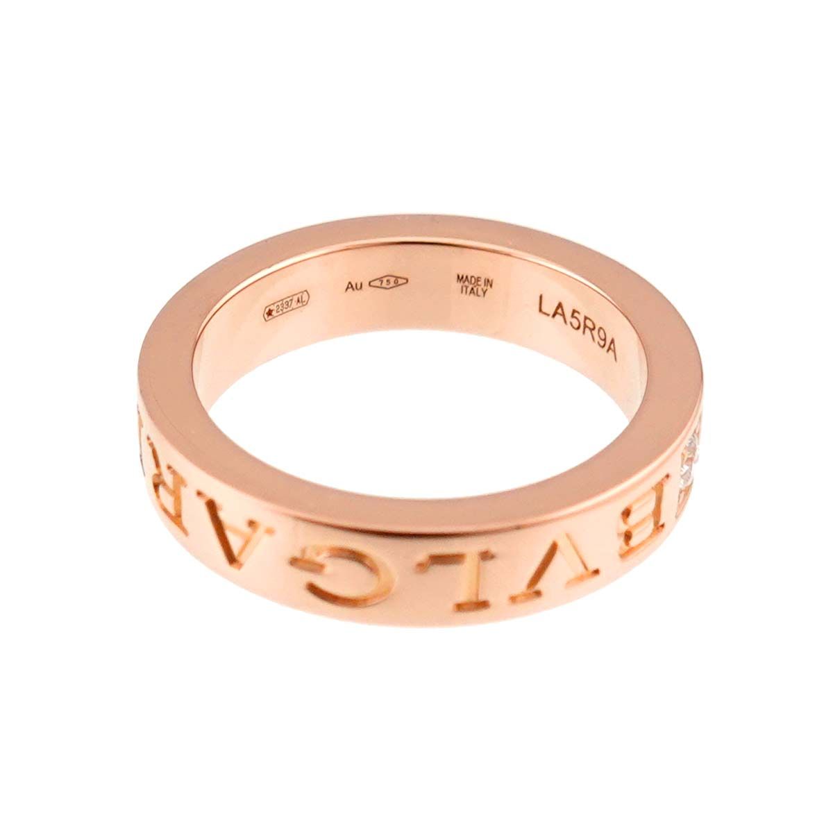 ブルガリ BVLGARI ビーゼロワン エッセンシャル 7号 リング ダイヤ K18