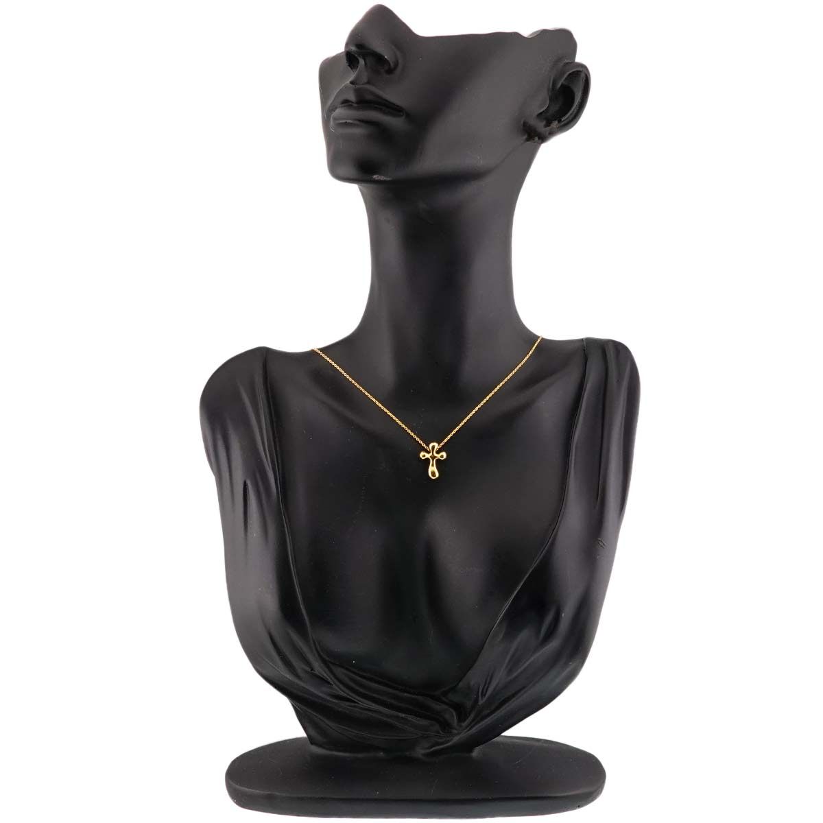 ティファニー TIFFANY&Co. スモールクロス ネックレス 38cm K18 YG