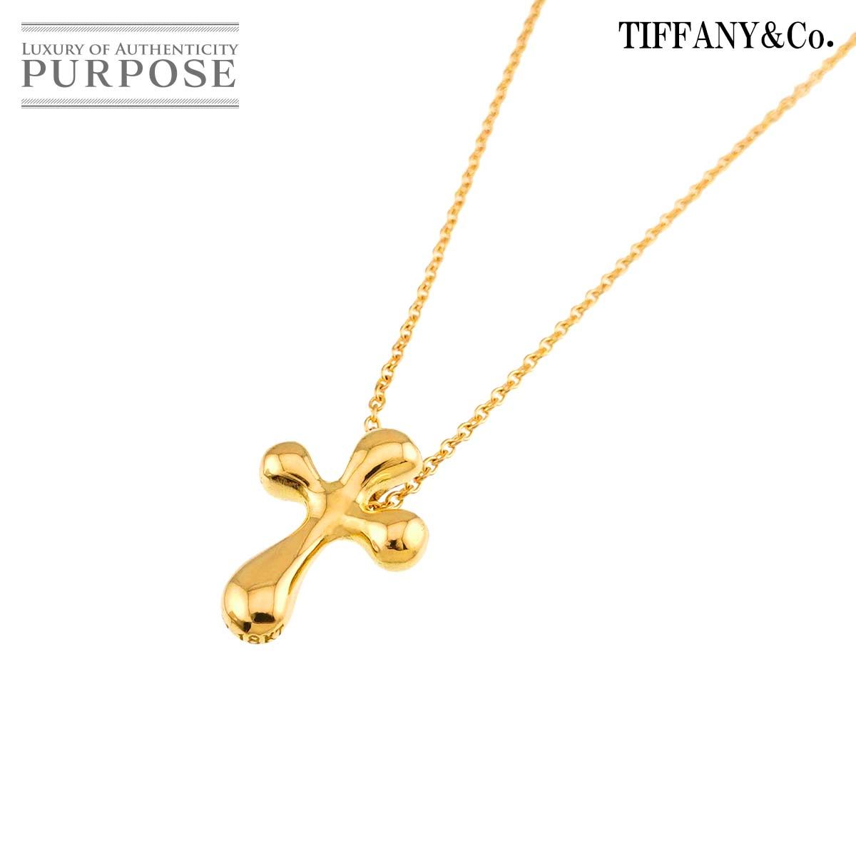 ティファニー ティファニー TIFFANY&Co. スモールクロス ネックレス 38cm K18 YG