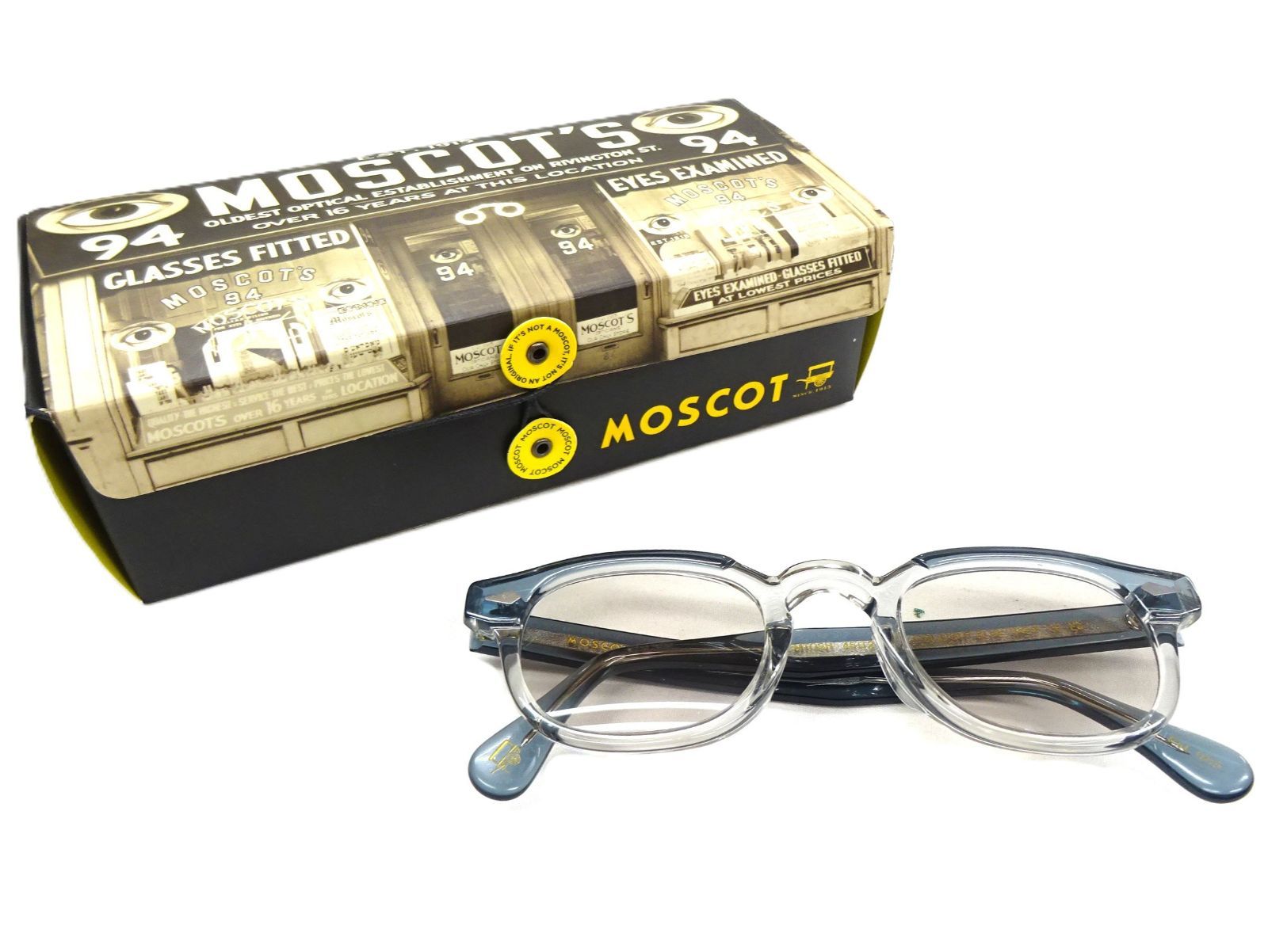 MOSCOT モスコット LEMTOCH レムトッシュ サングラス ライトブルー グレー 46□24-145 伊達メガネ サングラス