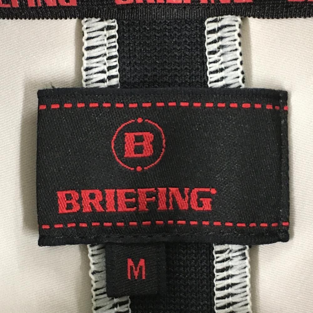 美品】BRIEFING ハーフジップシャツ ライトグレー M BRIEFING GOLF