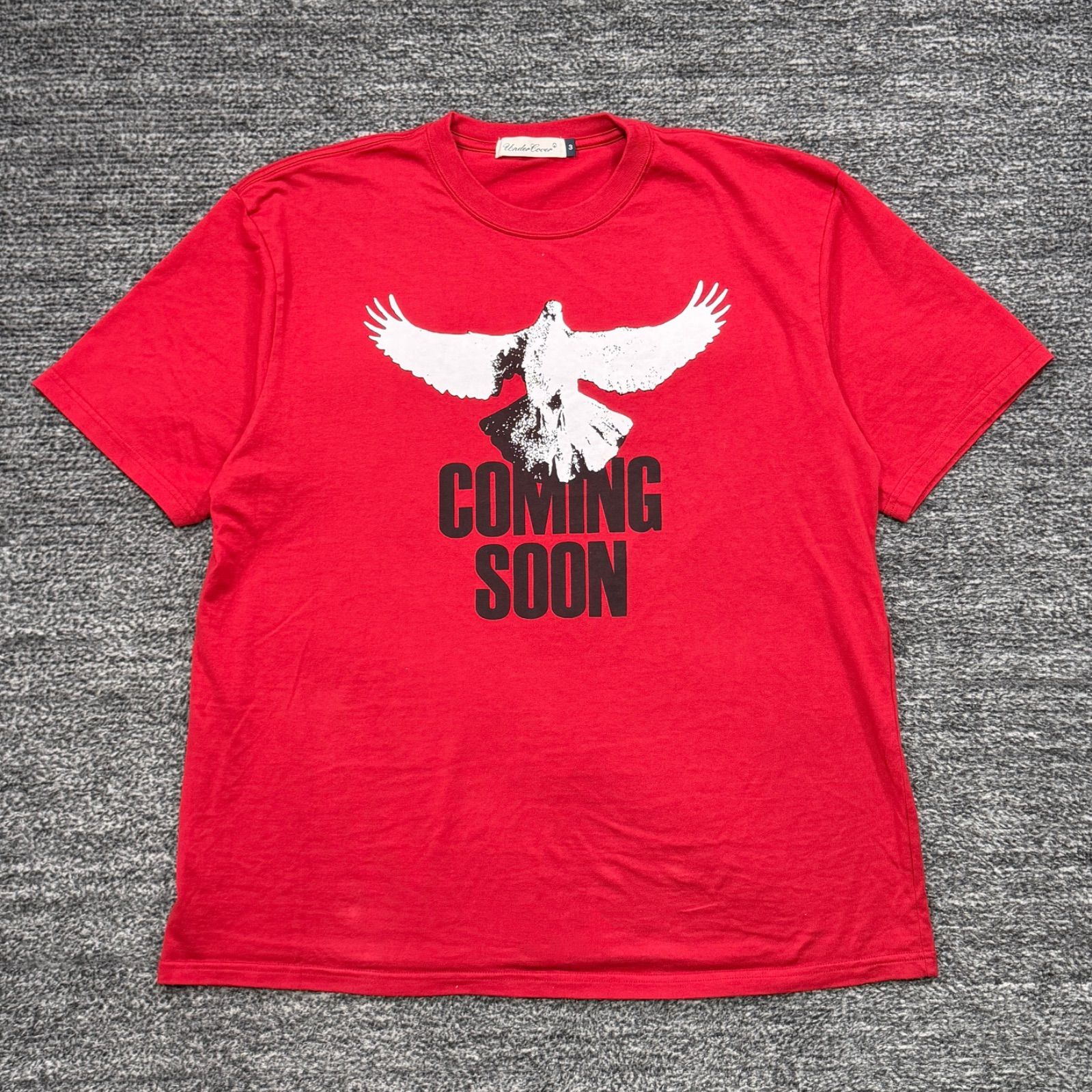 UNDER COVER COMING SOON T-SHIRT 3 アンダーカバー カミングスーン Tシャツ レッド ■
