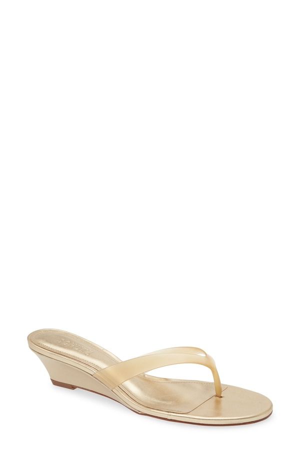 シュッツ レディース シューズ サンダル Schutz Roslyn Wedge Sandal Platina Translucido