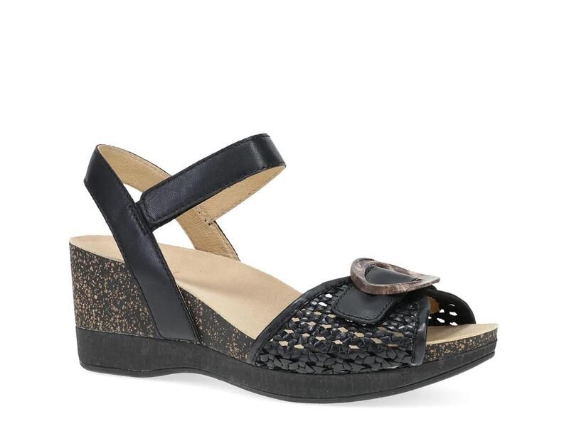 ダンスコ レディース シューズ サンダル DanskoStella Wedge Sandal Black ブラック