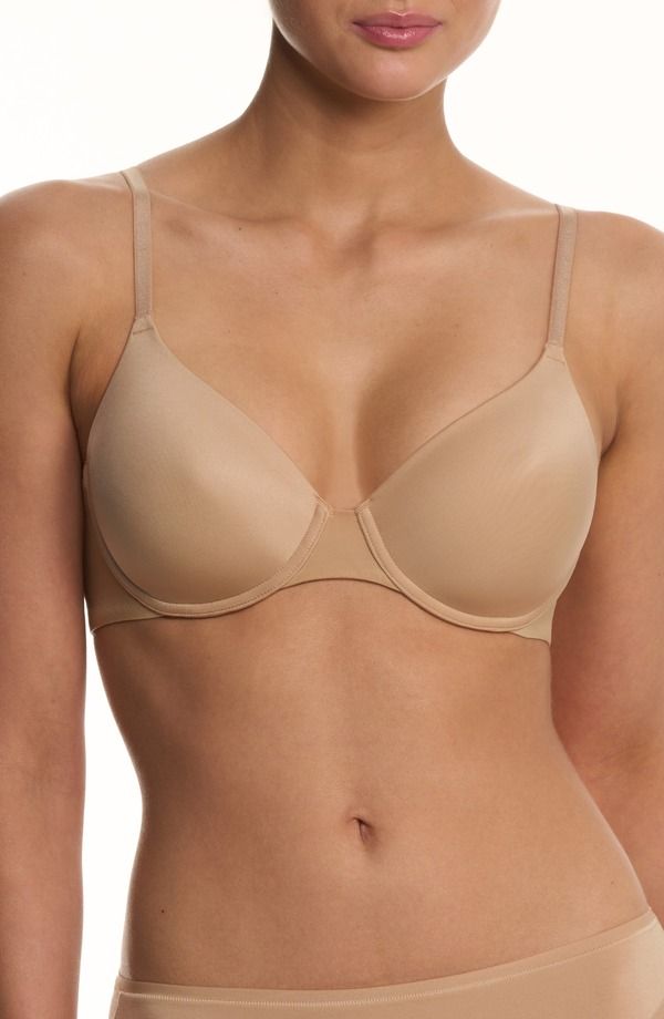 ナトリ レディース トップス Tシャツ Natori EverFit Seamless Convertible TShirt Bra Cafe