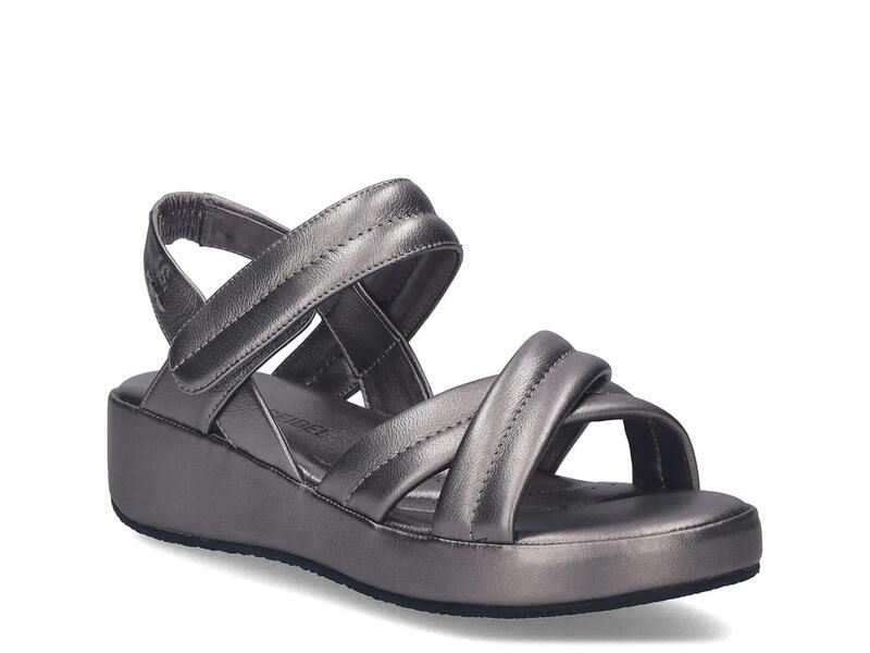 ジョセフセイベル レディース シューズ サンダル Josef SeibelEve 04 Wedge Sandal Womens Pewter Metallic ピューター
