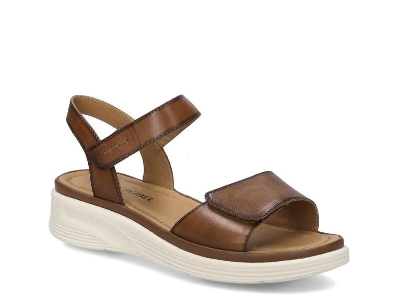 ジョセフセイベル レディース シューズ サンダル Josef SeibelSevran 01 Wedge Sandal Womens Cognac