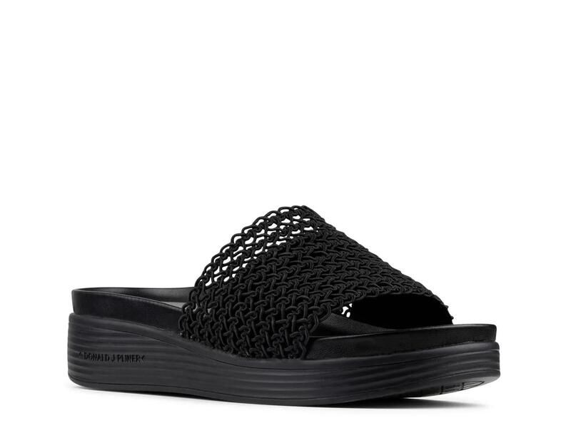ドナルドプリネール レディース シューズ サンダル Donald PlinerFrou Wedge Sandal Black ブラック