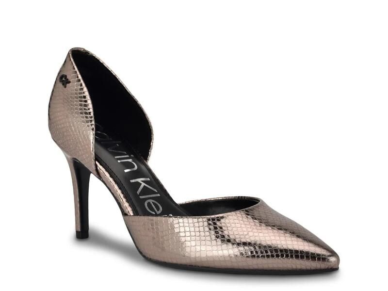 カルバンクライン レディース シューズ パンプス Calvin KleinGloria Pumpewter Metallic ピューター