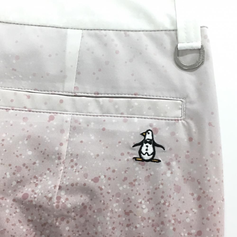 超美品】マンシングウェア スカート ピンク×白 グラデーション 総柄 