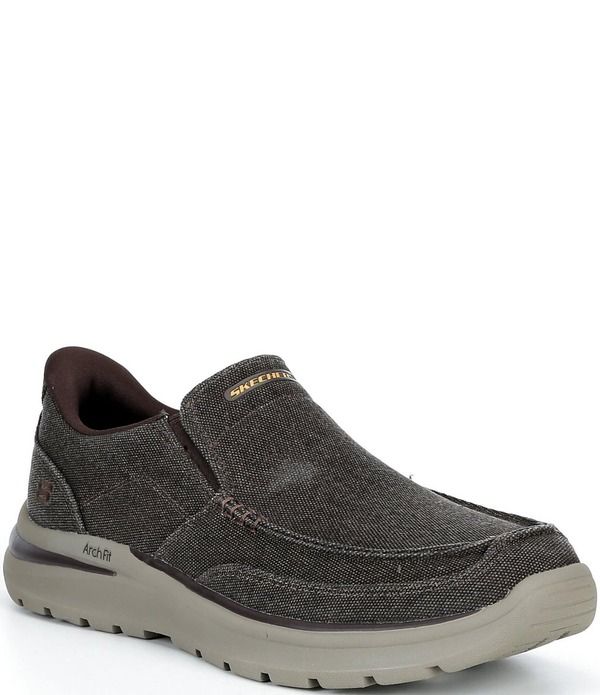 スケッチャーズ メンズ シューズ スリッポン・ローファー Skechers Menslipins Arch Fit SuperiorTalbert Machine Washable SlipOns Chocolate チョコレート