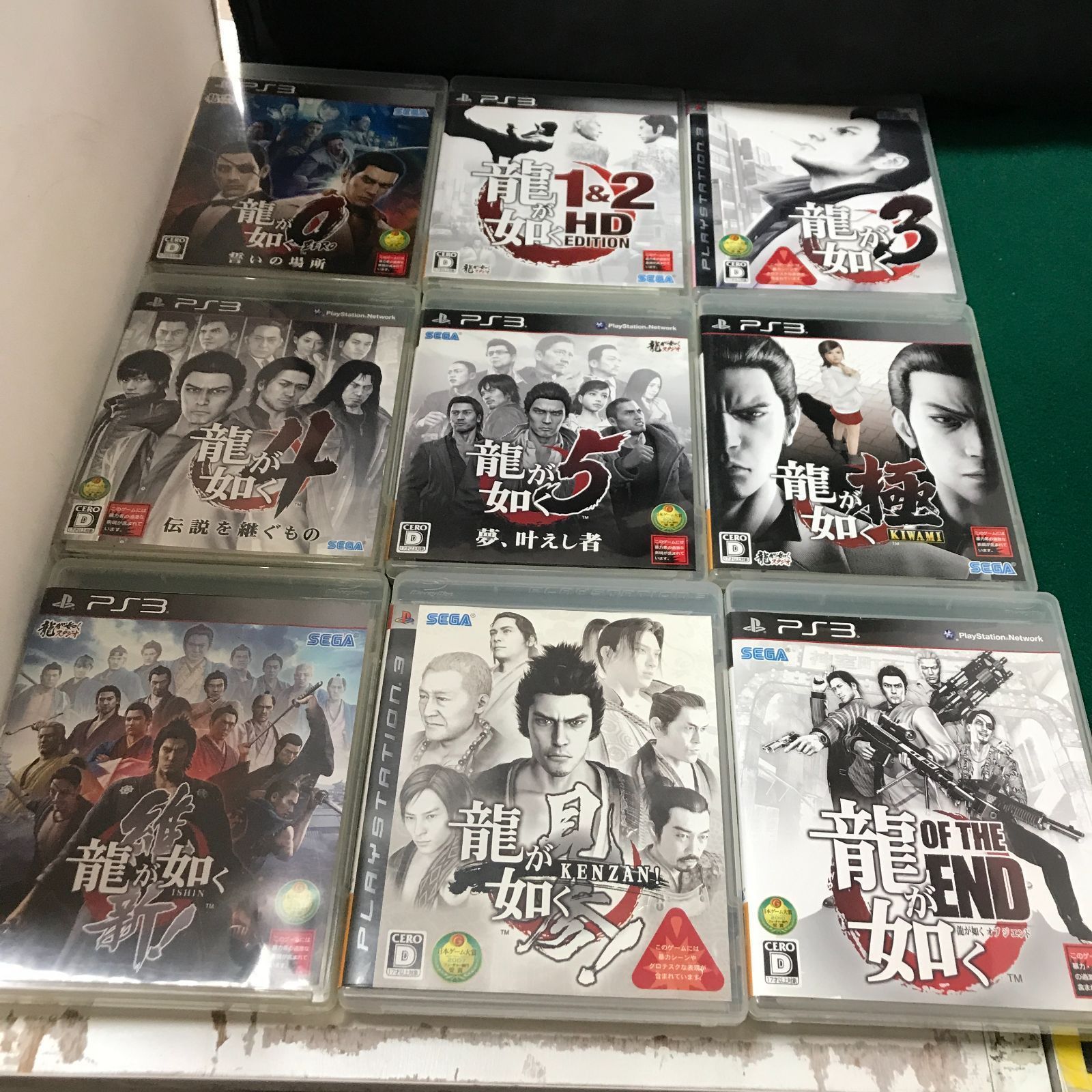 6320 PS3ソフト 龍が如くシリーズ 9本まとめ売り【中古】 - メルカリ