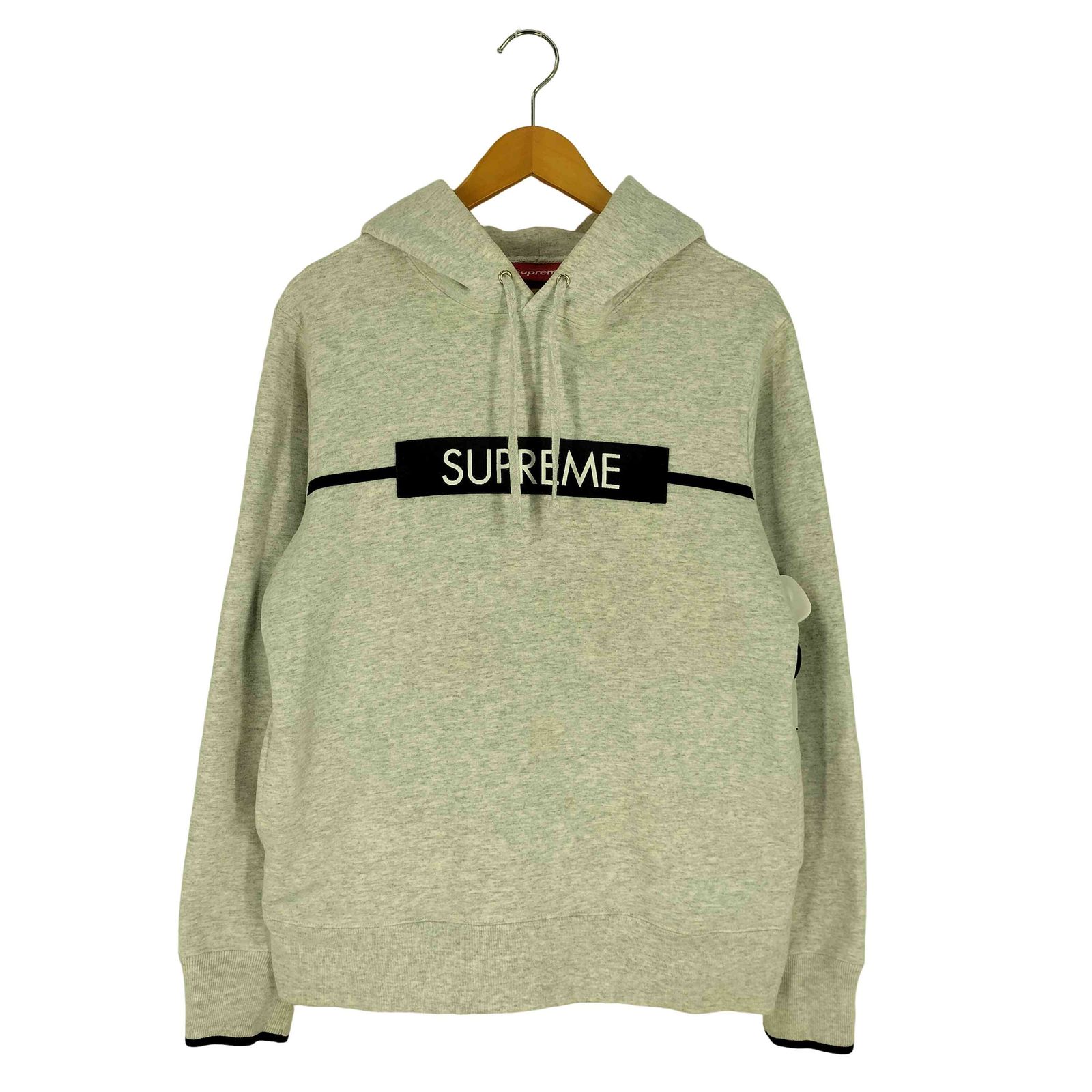 シュプリーム Supreme 17SS Chest Twill Tape Hooded ツイル プルオーバーパーカー メンズ import：S