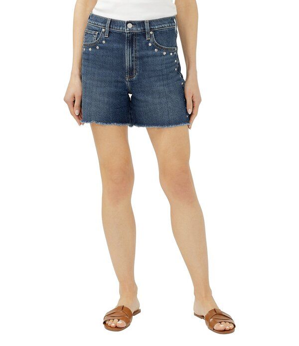 シルバー ジーンズ レディース ボトムス ハーフパンツ・ショーツ ショートパンツ Silver Jeans Co Highly Desirable High Rise Studded Shorts Pimlico