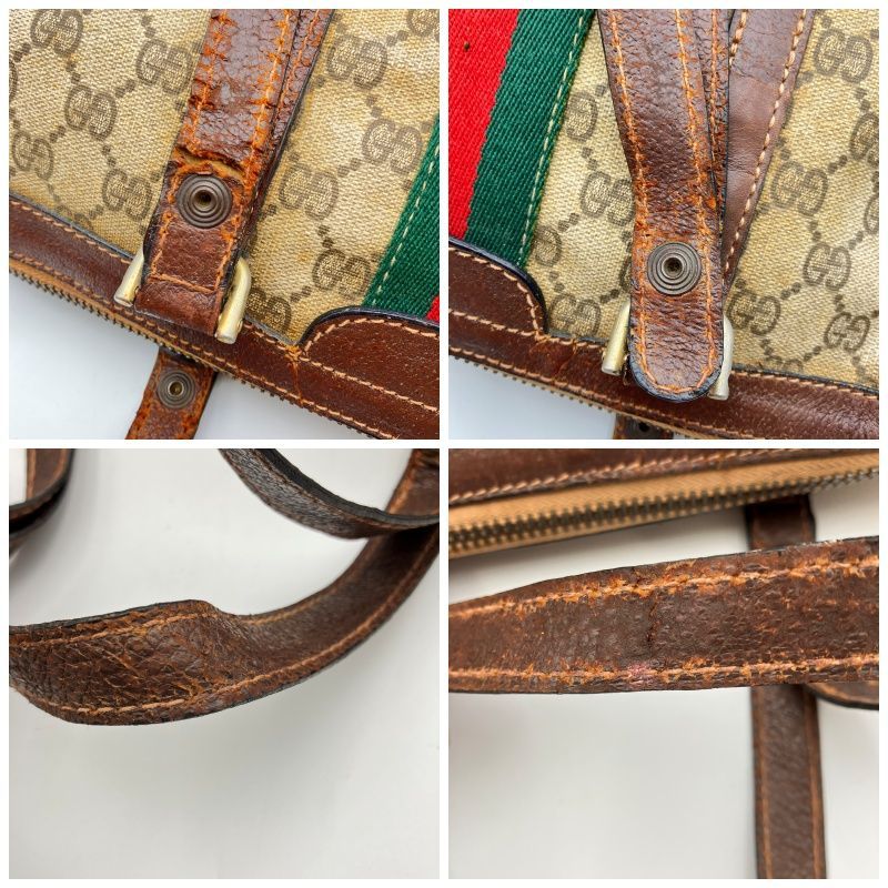 GUCCI オールドグッチ ミニボストンバッグ シェリーライン GG
