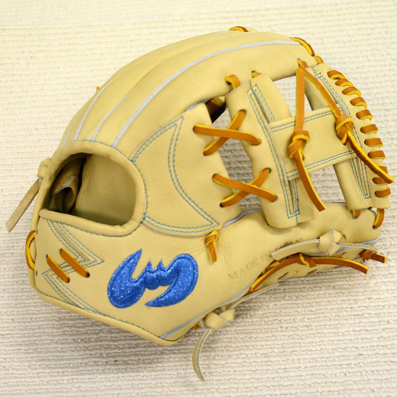 ジームス Zeems 限定 軟式グラブ 三方親 内野手用 コウモリ型ロゴ 野球